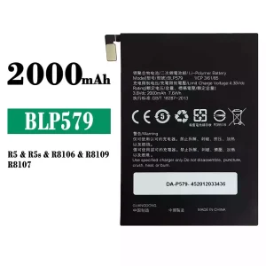 Batterie BLP579 pour OPPO R5/R5s