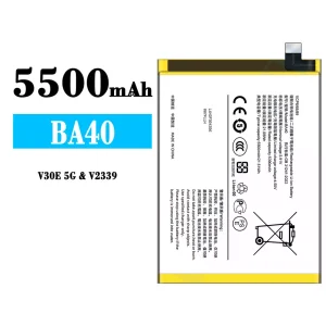Batterie BA40 pour VIVO V30E 5G
