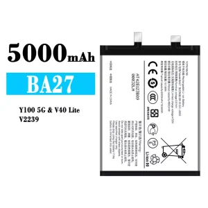 Batterie BA27 pour VIVO Y100 5G/V40 Lite