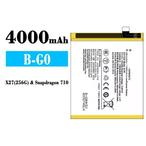 Batterie B-G0 pour VIVO X27(256G)/Snapdragon 710