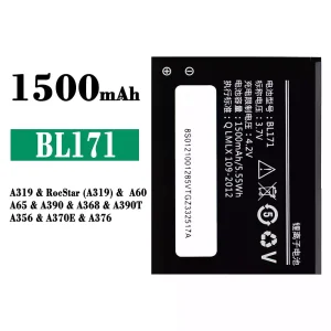 Batterie BL171 pour Lenovo A319 / RocStar (A319) / A60 / A65 / A390 / A368 / A390T / A356 / A370E / A376