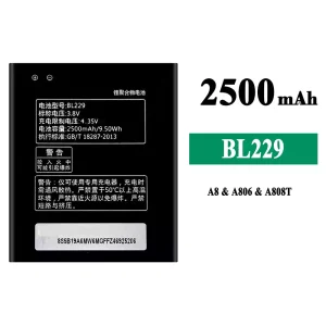 Batterie BL229 pour Lenovo A8/A806/A808T