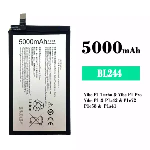 Batterie BL244 pour Lenovo Vibe P1 Turbo / Vibe P1 Pro / Vibe P1