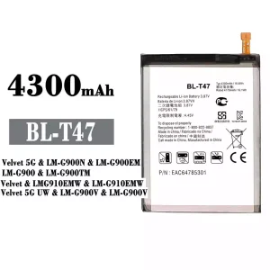 Batterie BL-T47 pour LG Velvet 5G