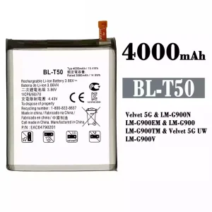Batterie BL-T50 pour LG Velvet 5G