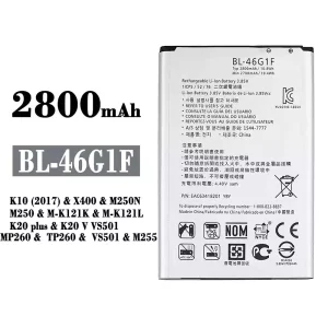 Batterie BL-46G1F pour LG K10 (2017) / K20 plus