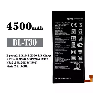 Batterie BL-T30 pour LG X power2 / K10 / X500 / X Charge / Fiesta 2