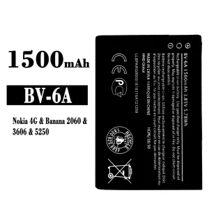 Batterie BV-6A pour Nokia Banana 2060 / 3606 / 5250