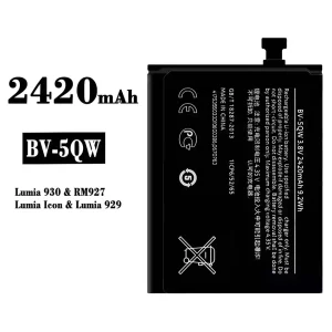 Batterie BV-5QW pour Nokia Lumia 930/Lumia 929