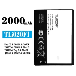 Batterie TLi020F1 pour Alcatel Pop C7 / Pop 2