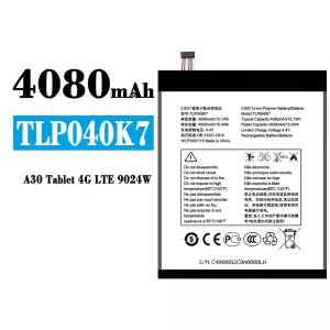 Batterie TLP040K7 pour Alcatel A30 Tablet 4G LTE 9024W