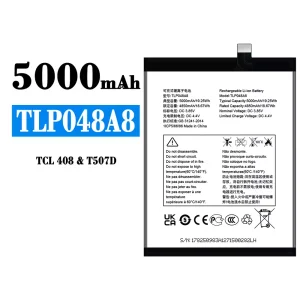 Batterie TLP048A8 pour Alcatel TCL 408/T507D