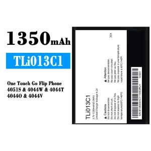 Batterie TLi013C1 pour Alcatel One Touch Go Flip Phone 4051S/4044W/4044T/4044O/4044V