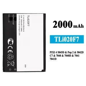 Batterie TLi020F7 pour Alcatel PIXI 4 5.0 5045J/5045T/5045D