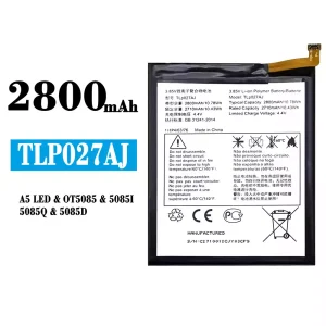 Batterie TLP027AJ pour Alcatel A5 LED/OT5085/5085I/5085Q/5085D