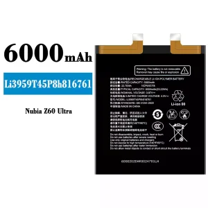 Batterie Li3959T45P8h816761 pour Nubia Z60 Ultra