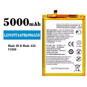 Batterie Li3949T44P8h906450 pour ZTE Blade 20/Blade A52