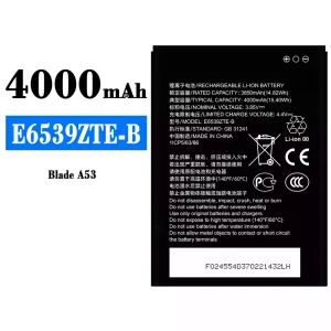 Batterie E6539ZTE-B pour ZTE Blade A53