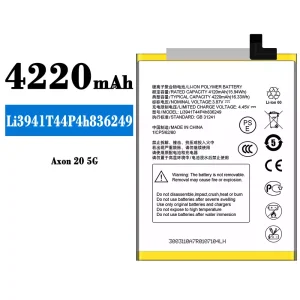 Batterie Li3941T44P4h836249 pour ZTE Axon 20 5G