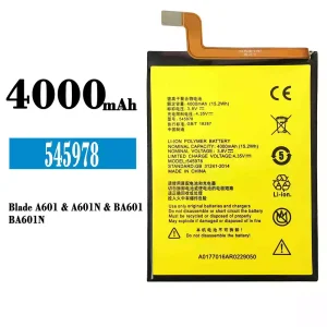 Batterie 545978 pour ZTE Blade A601/A601N/BA601/BA601N
