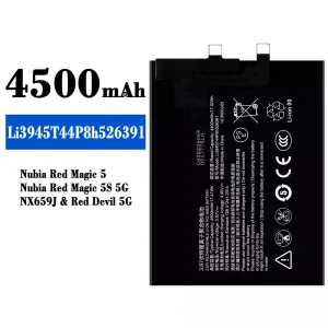 Batterie Li3945T44P8h526391 pour Nubia Red Magic 5/Nubia Red Magic 5S 5G