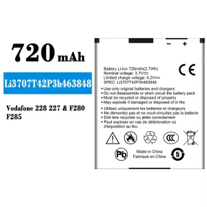 Batterie Li3707T42P3h463848 pour ZTE Vodafone 228 227/F280/F285