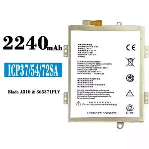 Batterie ICP37/54/72SA pour ZTE A310