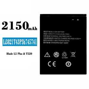 Batterie Li3821T43P3h745741 pour ZTE Blade L5 Plus