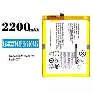 Batterie Li3822T43P3h786032 pour ZTE Blade D6/Blade V6/Blade X7
