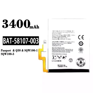 Batterie BAT-58107-003 pour BlackBerry Passport/Q30/SQW100-1/SQW100-3