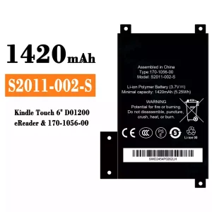 Batterie S2011-002-S pour Amazon Kindle touch 6" D01200 eReader/170-1056-00