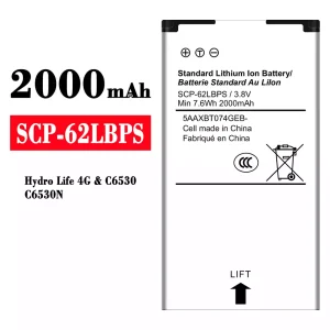 Batterie SCP-62LBPS pour Kyocera Hydro Life 4G/C6530