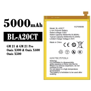 Batterie BL-A20CT pour General Mobile GM 21/GM 21 Pro/Omix X300/Omix X400/Omix X500