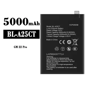 Batterie BL-A25CT pour General Mobile GM 22 Pro