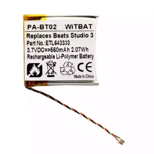 Batterie pour casque Beats Solo Pro Wireless,Studio 2 B0500,Studio 2.0,Studio 3.0,SDHP-P1401