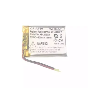 Batterie pour casque Audio-Technica ATH-M50XBT2,ATHM50XBT,ATH-DSR9BT,ATH-DSR7BT,ATH-SR6BT,ATH-SR5BT,SR5BTBK,SR5BTWH,ATH-AR3BT