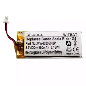 Batterie pour casque Cardo Scala Rider G4,G9,G9X,Schuberth C3