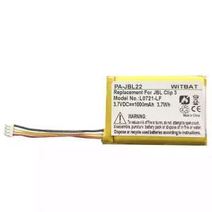 Batterie pour haut-parleur JBL Clip 3,L0721-LF