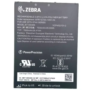 Batterie pour ZEBRA BTRY-ET4X-10IN1-IN BT-000456