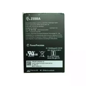 Batterie pour ZEBRA BT-000455 BTRY-ET4X-8IN1-IN