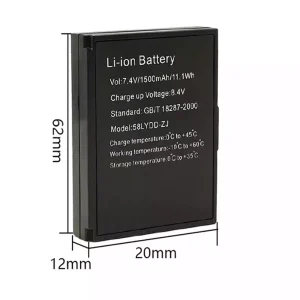 Batterie pour 58LYDD-ZJ,ZJ-58LYWD,ZJ-58LYDD,ZJ-58MNWD,ZJ-58MNDD