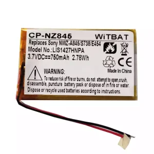 Batterie pour SONY NWZ-820,NWZ-A826,NWZ-A828,NWZ-A829,NWZ-A720,NWZ-A726,NWZ-A728