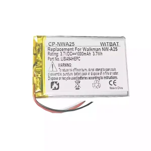 Batterie pour SONY NW-A25,NW-A26,NW-A27,LIS1494HEPC