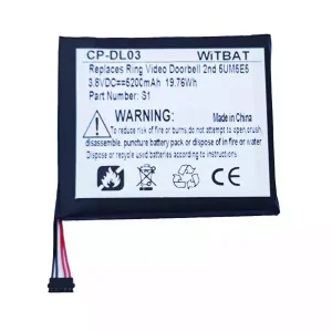 Batterie pour Ring Video Doorbell 2nd,5UM5E5